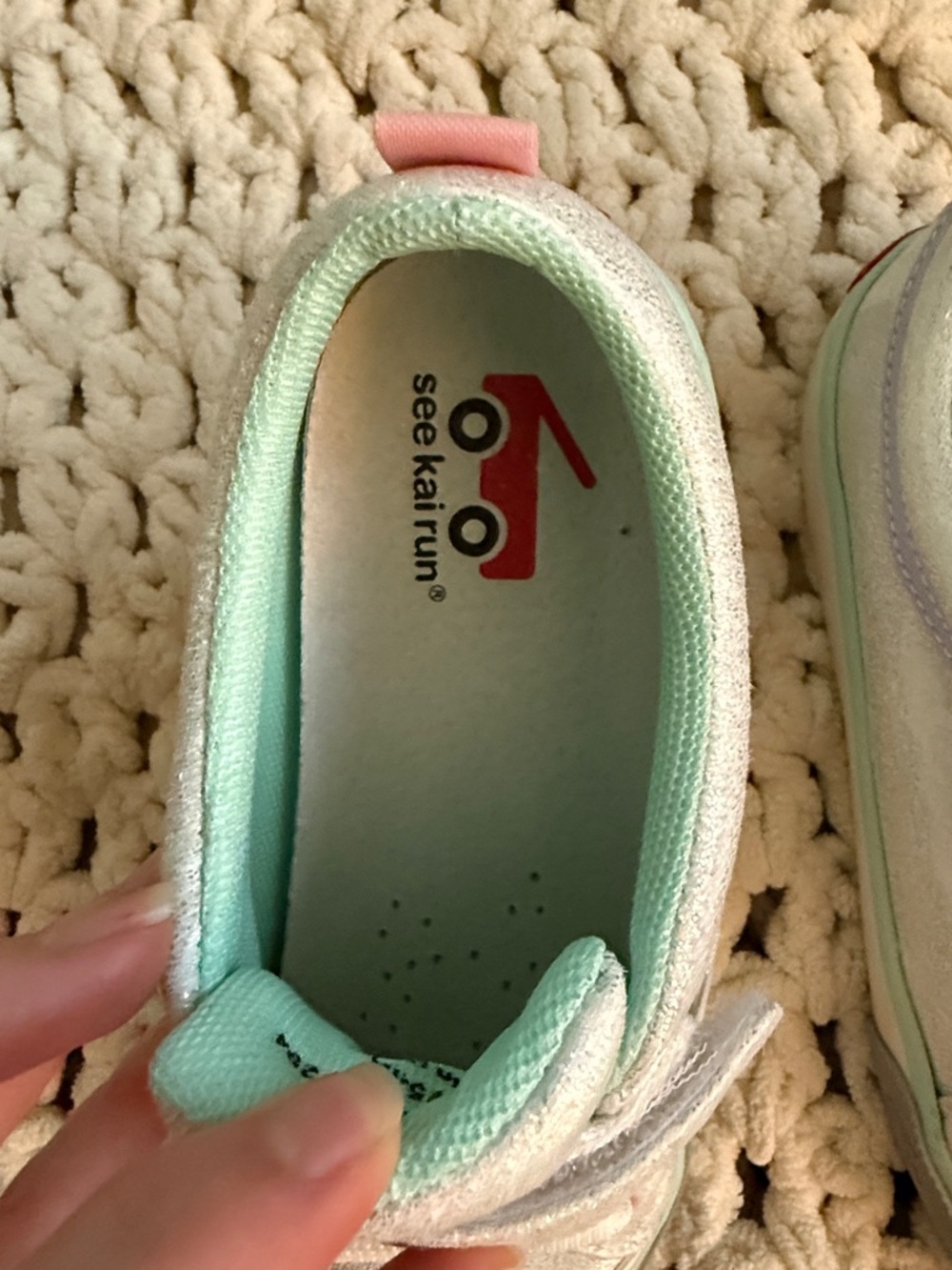 See Kai run Shimmer Low-Top Sneakers in Iridescent Silver - Picture 5 of 5